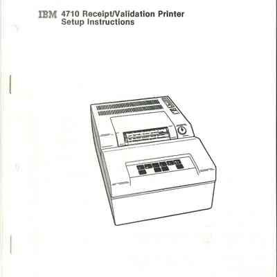 4710 Receipt/Validation Printer
