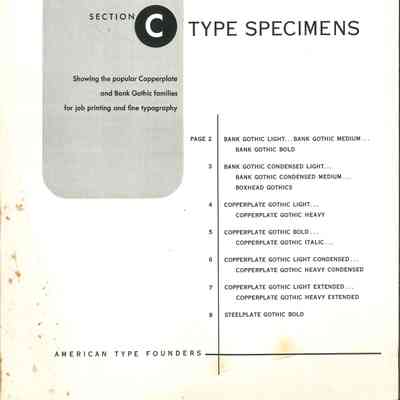 Type Specimens