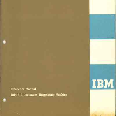 IBM 519 Document-Originating Machine
