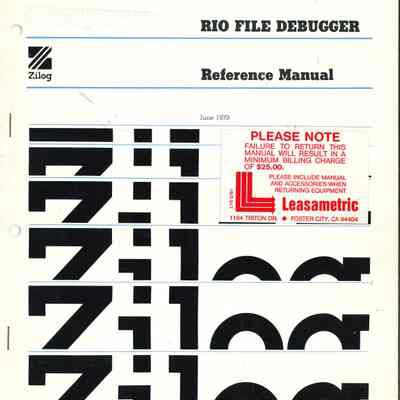 RIO File Debugger : Reference Manual