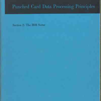 Punched Card Data Processing Principles