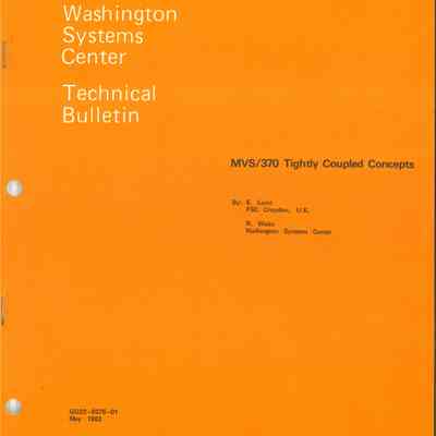 MVS/370 Tightly Coupled Concepts