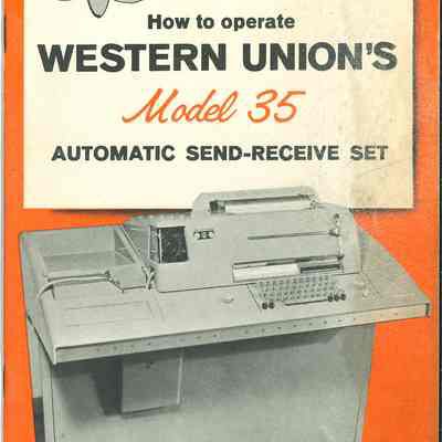 How to Operate Western Union's Model 35 Automatic Send-Receive Set