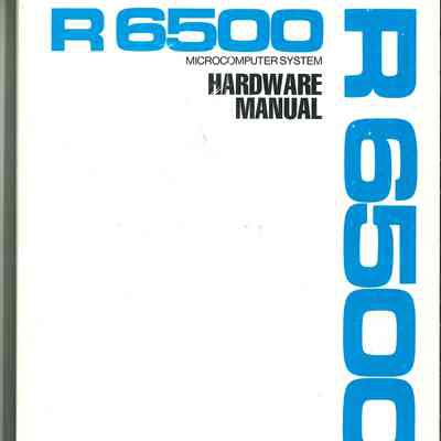 R 6500 Microcomputer System : Hardware Manual