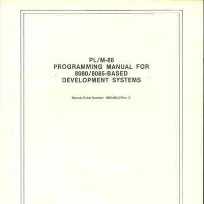 PL/M-86 Programming Manual for 8080/8085-Based Development Systems