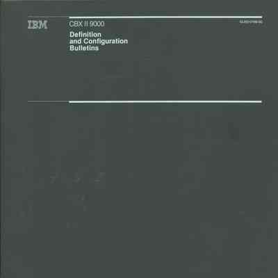 CBX II 9000 Definition and Configuration Bulletins [Binder]