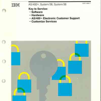 Key to Service: --Software --Hardware --AS/400 Electronic Customer Support --Customize Services