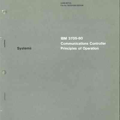 IBM 3705-80 Commumications Controller