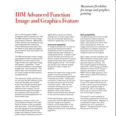 IBM Advanced Function Image and Graphics Feature