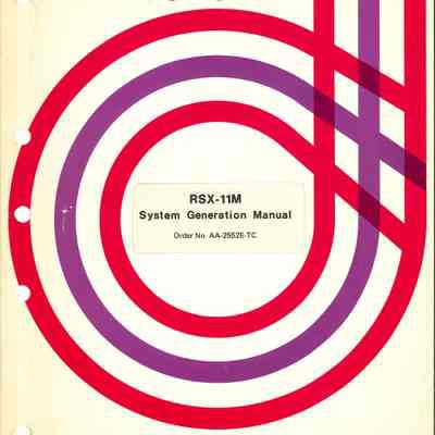 RSX-11M System Generation Manual