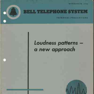 Loudness patterns -- a new approach