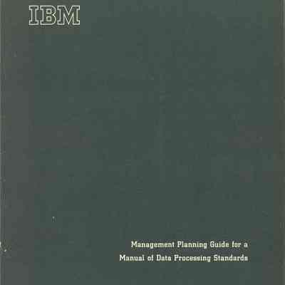 Management Planning Guide for a Manual of Data Processing Standards