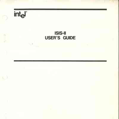 ISIS-II User's Guide