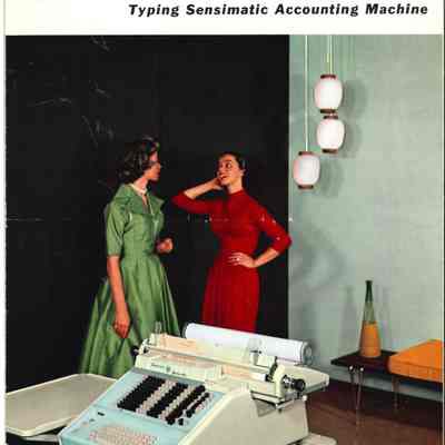 Typing Sensimatic Accounting Machine