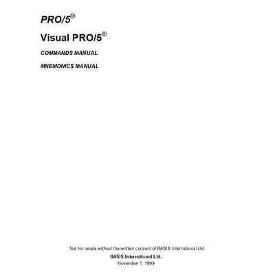 PRO/5 & Visual PRO/5
