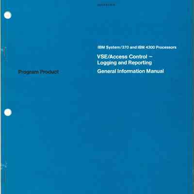 VSE/Access Control - Logging and Reporting