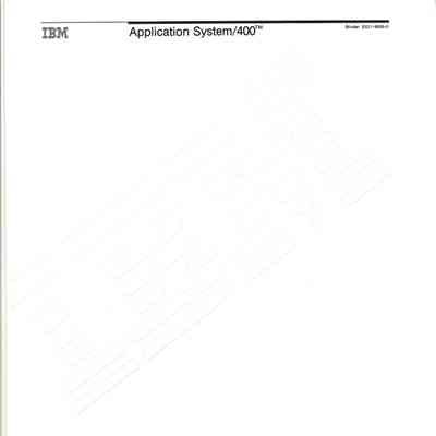 Application System/400 Documentation Binder