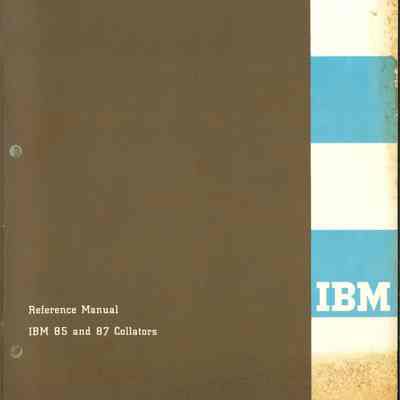 IBM 85 and 87