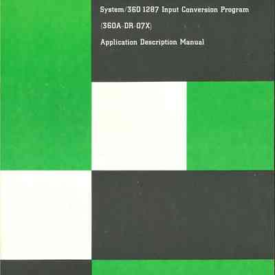 System/360 1287 Input Conversion Program (360A-DR-07X)