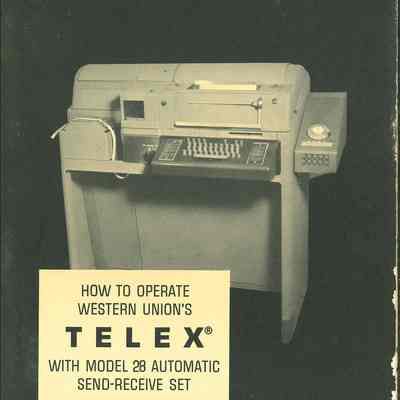 How to Operate Western Union's Telex with Model 28 Automatic Send-Receive Set