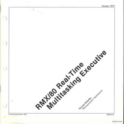 RMX/80 Reat-Time Multitasking Executive