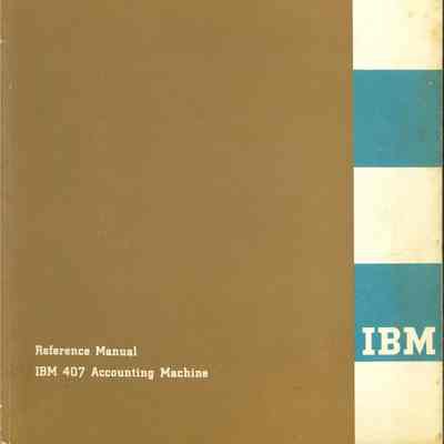 IBM 407 Accounting Machine