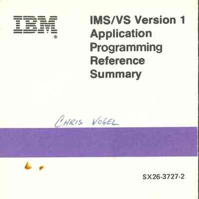 IMS/VS Version 1