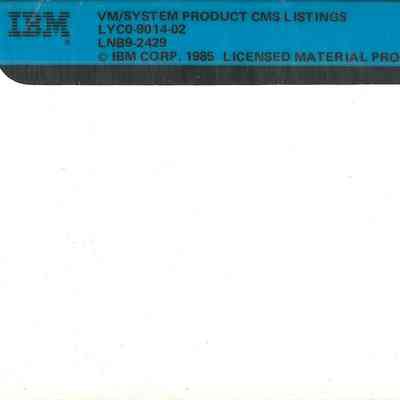 VM/System Product CMS Listings