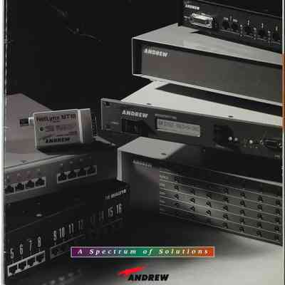 Network Products Catalog : A Spectrum of Solutions / Andrew