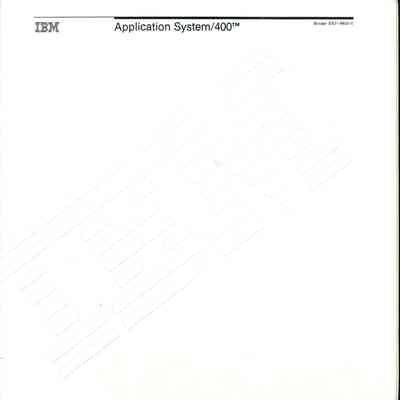 Application System/400 Documentation Binder
