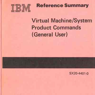 Virtual Machine/System Product Commands (General User)