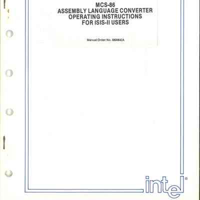 MCS-86 Assembly Language Converter