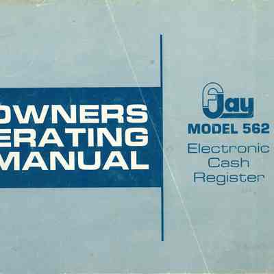 Jay Model 562 Electronic Cash Register