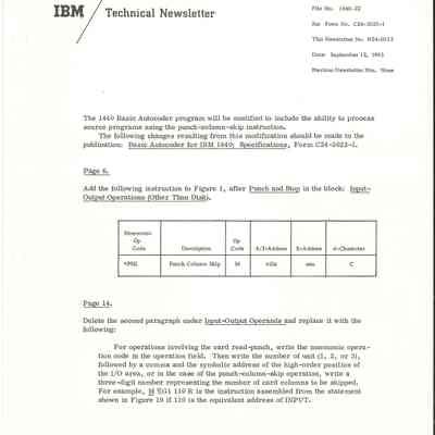 Technical Newsletter