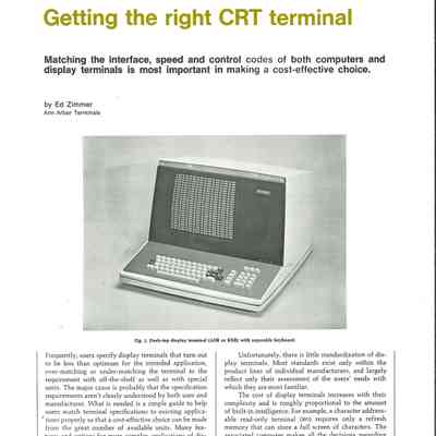 Getting the right CRT terminal