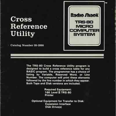 Cross Reference Utility