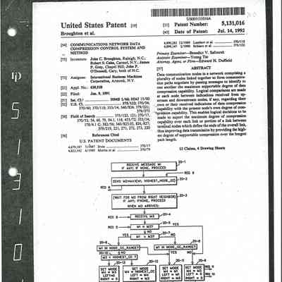 Communications Network Data Compression Control and Method