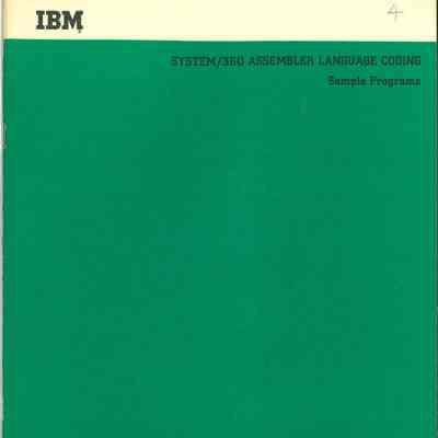 System/360 Assembler Language Coding
