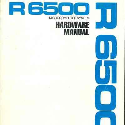 R 6500 Microcomputer System : Hardware Manual