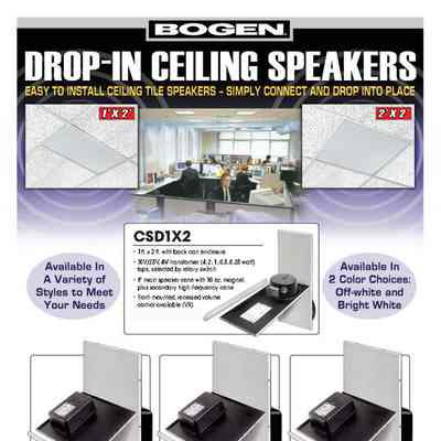 Bogen Drop-In Ceiling Speakers