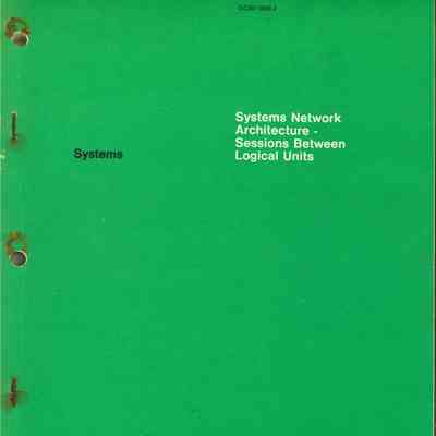 Systems Network Architecture - Sessions Between Logical Units