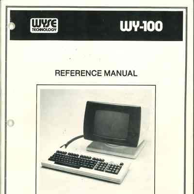WY-100 Display Terminal : Reference Manual