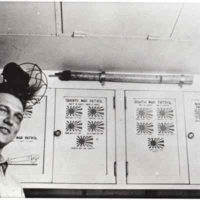 CDR. John S. Coye, Jr. (Skipper) in "wardroom"