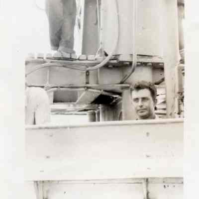 Lt. Andrew Kemper on the bridge