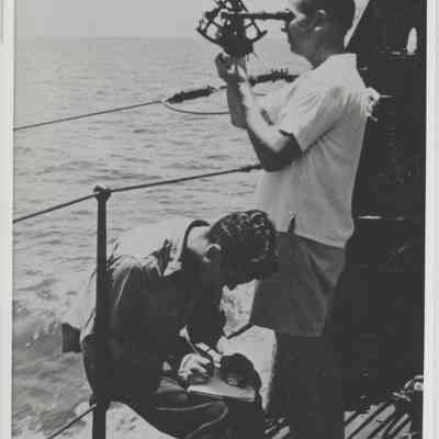 LCDR Davenport with Robert Danko SM2c