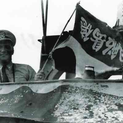 Coye with flag