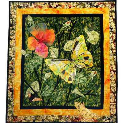 Butterfly, Flower, Frog
