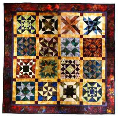 16 Block different designs/Colors Red