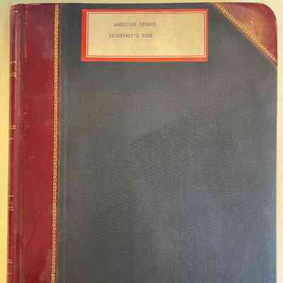 American Speech minute book, 1939-1951