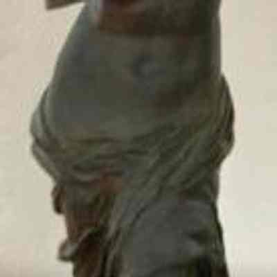 Bronze torso of a woman